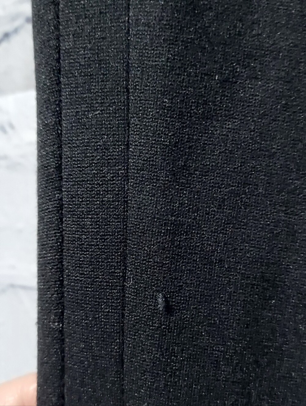 Diane Von Furstenberg Size 6 Ponte Black Pants Side Zip Career Office Business - Picture 4 of 16